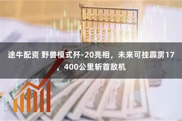 途牛配资 野兽模式歼-20亮相，未来可挂霹雳17，400公里斩首敌机